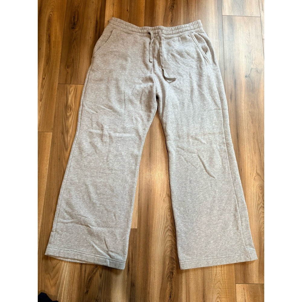 Hollister Wide Leg Sweatpants Men's XL Gray Pockets 36x32 Joggers